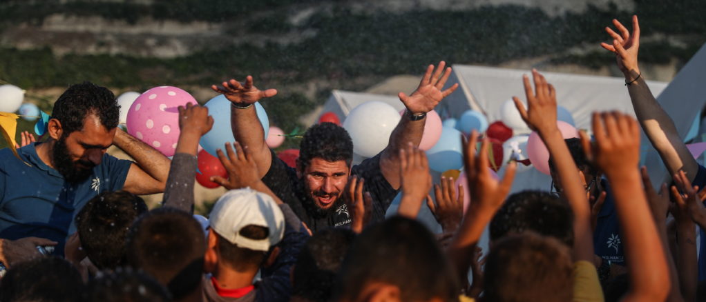 Daily life inside a camp for forcibly displaced people in Khirbet al-Joz