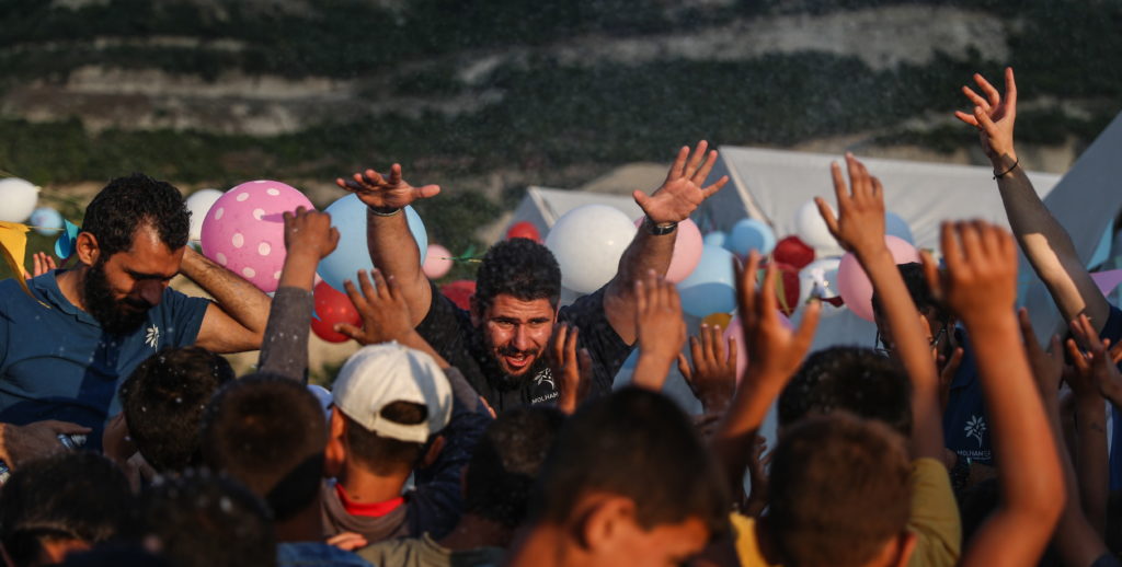 Daily life inside a camp for forcibly displaced people in Khirbet al-Joz