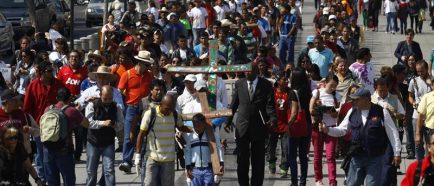 Caravana en ciudad de México