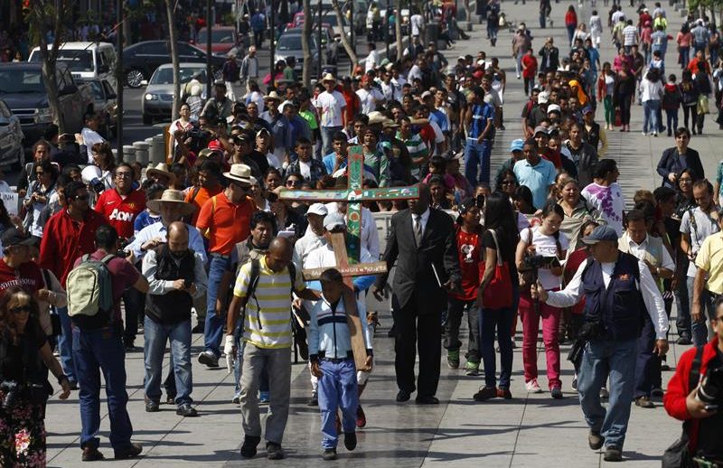 Caravana en ciudad de México